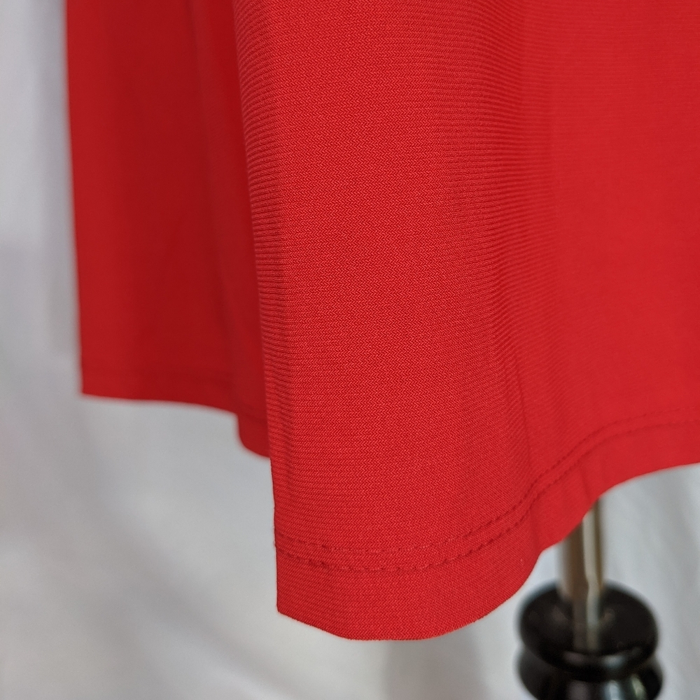 ☀️LAUREN Ralph Lauren NWT cold shoulder dress 8 red - Picture 7 of 17